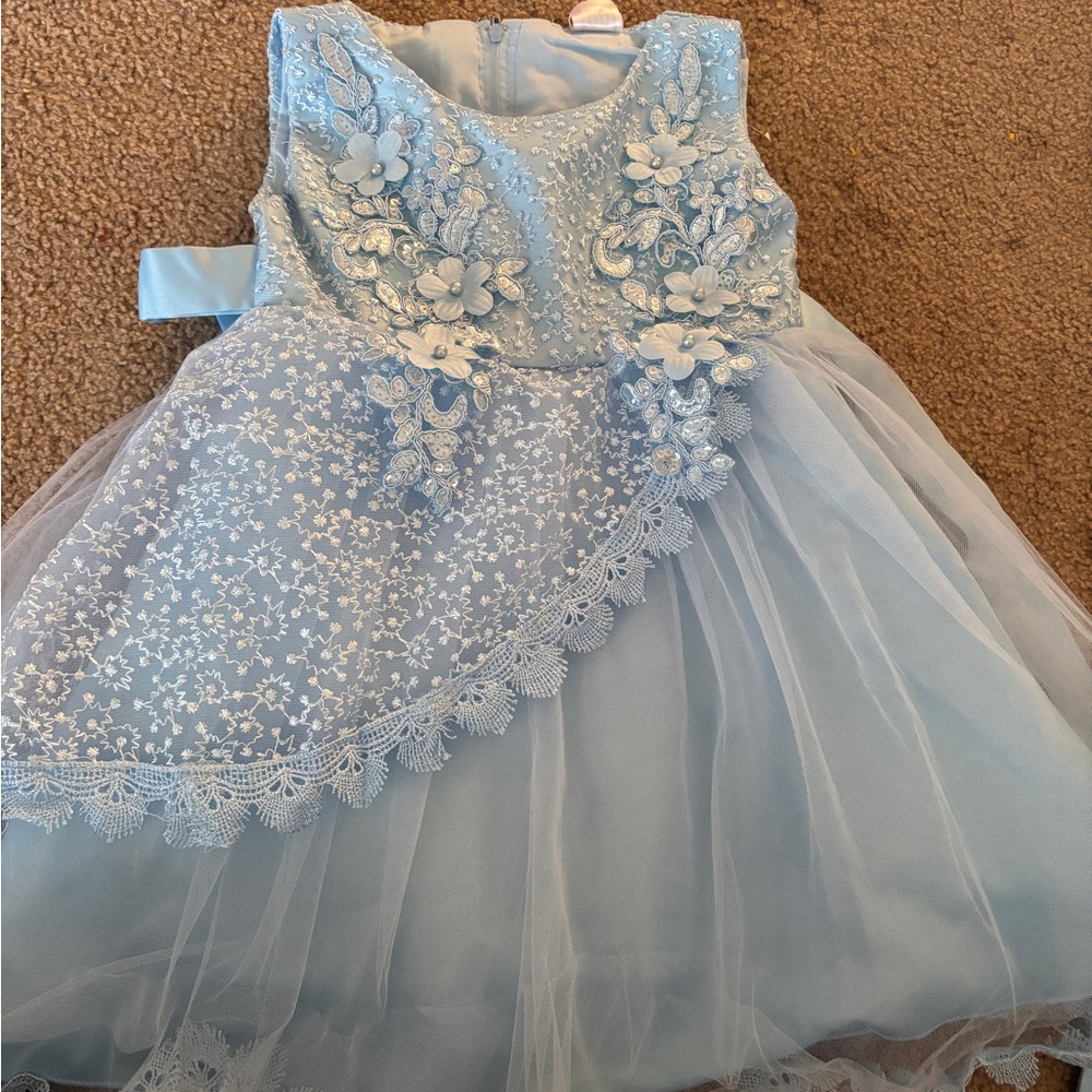 Elegant Blue Kids Dress